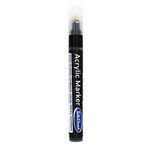 Black Acrylic Paint Marker Pen Permanent for Stone Leather Fabric Plastic