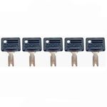 5x Pollak OEM Forklift Ignition Key for Clark Crown Gradall Gehl Hyster Komatsu