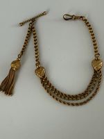 Charming Fine Victorian 9ct Gold Albertina Bracelet Circa 1880