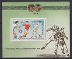 Mongolia 1986 World Cup in Mexico Block Issue Mi. No. Block 114 ** 