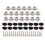 Guitar Strap Button 20Pcs Guitar Strap Locks Metal Strap Buttons Metal End Pins