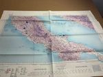 Italy Rome Florence Split Dubrovnik Sarajevo Brindisi 1948 Map very clean .