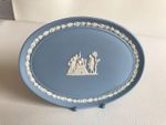 Wedgwood Oval Blue Jasperware small Tray