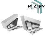 Pair Aluminium Undertray Bed Truck Underbody Ute Tool Box 750x440x250mm Trailer
