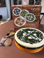 Walton 12 Inch Celtic Cross Bodhran Irish Drum With Beater & DVD Guide