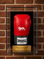 Boxing Glove Display Case Wall Mounted Personalised Display