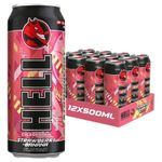 Hell Energy Drink - Strawberry & Banana 500ml (Pack of 12)  - Price Marked £1
