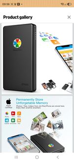 iDiskk 2TB(2000GB) External lightning iPhone Hard drive,MFi Certified NEW