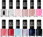 RIMMEL 60 SECONDS Nail Polish / Varnish 8ml Super Shine *CHOOSE YOUR SHADE*