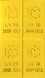 Gold Combo Bar .9999 Pure Gold Bars Breaks into 4 Bars Au Bullion