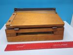 Vintage Merretts Wooden  Desk Tabletop Stationery Paper/photo trimmer.