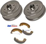 FOR VAUXHALL TIGRA TWIN TOP (2004-2009) REAR DRUMS AND BRAKE SHOES SET NEW