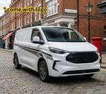 Gloss Black Raptor Style Front Grille for Ford Transit Custom 2024 2025 2026 Up