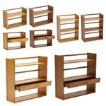 Desktop Shelf Bookcase Tabletop Storage Rack Organizer Bookshelf Display Unit