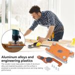 Woodworking Router Slotting Locator Adjustable Slotting Bracket  Furniture