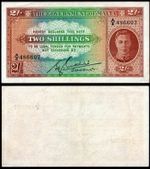 MALTA 2 SHILLINGS (P17b) N. D. (1942) KGVI AUNC