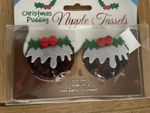 Christmas Pudding Nipple Tassels In Original Packaging