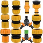 2pcs Hozelock Double Male Adaptor for Joining Garden Hose Pipe Repair Connector