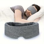 Soft Padded Sleep Mask 3D Eye Blackout Luxurious Eye Cover Travel Blindfold UK