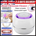 Ultrasonic Retainer Cleaner Invisalign UV-Dental Pod Denture Aligner Mouth Guard