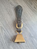 Vintage Brass Cow Goat Bell On Leather Strap