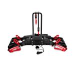 60KG Heavy Duty Foldable E-Bike Carrier Electric 2 Bike Rack w/ E-Mark Taillight