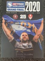 RUGBY LEAGUE PROGRAMME GRAND FINAL WIGAN WARRIORS v St HELENS 2020 (New)