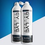 Evolve Oxygen 70 Litres - 2 Pack - Flip Top - Breathing oxygen can