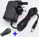 UK 3V 1A Switching Power Supply adapter AC 100-240V DC 1Amp with connector block