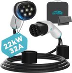22kW 32A Type 2 EV Charging Cable 5M Portable 480V IP55 for Model 3/X/Y/S