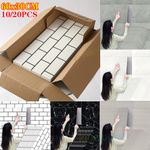 20X PVC Marble Tiles Wall Sticker Self-Adhesive Stick On Kitchen Bathroom Decor