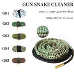 Rifle Barrel Bore Cleaning Cord Kit Gun Snake Cleaner Rope Pull Through Airgun