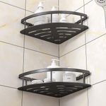 2/4PCS Corner Shower Rack Shelf Bathroom Storage Organiser Basket Tidy Shelf UK