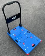 Warehouse 400kg Folding Platform Trolley Hand Parcel Cart Dolly Wheels Pulley 6