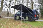 Campervan Caravan Awning sun canopy by WILD EARTH 2.4 X 2.4m MEDIUM GREY SQUARE