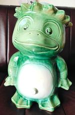 Japanese Pottery Yokai Kappa Figurine Ornament H35×W24×D29cm 3.3kg Art Object