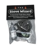 Door Seal Stove Rope Heat Resistant Black Log Wood Burner Free 100MM End Tape