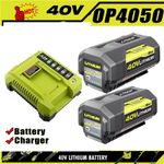 NEW 6.0Ah/8.0Ah For Ryobi 36V 40V Li-ion Battery BPL3626 BPL3626D BPL3640 OP4041