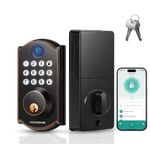 VIVOHOME VH1778 Smart Lock Fingerprint Keypad Bluetooth Deadbolt NEW Sealed