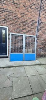 Heavy Duty Galvanised Steel Pedestrian Access Garden / Yard / Kennel Gates –Pair