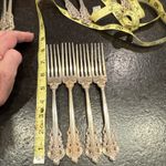 Wallace Sterling Silver (.925) Dinner Forks Set of 4 Floral Scroll Pattern