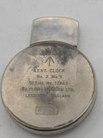Taylor Hobson LTD WWII 1943 Lens clock Broad arrow British military army D:50 mm