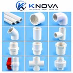PVC White Metric Plumbing Fittings Pipe For Aquarium Fish Tank Pond Solvent Weld