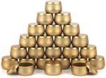 24 Pack Candle Tins Empty Candle Boxes with Lids for Candle Making Golden