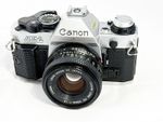 Canon AE-1 Program 35mm Film Camera & 50mm F1.8 Lens. New Seals, Serviced