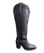 Freebird PANAMA Black Leather Western Boots Women’s US Size 8 NEW with Box! 🤩