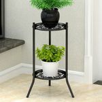 2 Tier Plant Stand Flower Pot Rack Shelf Planter Display Holder Indoor Outdoor