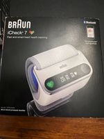 Braun iCheck 7 Wrist Blood Pressure Monitor BPW4500 Bluetooth Digital White