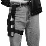 Tactical Drop Leg Water Bottle Holster Ambidextrous MK9 Thigh Holder for Sprayer