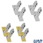 4 Sets UAP Tubular Mortice Latch Square Forend Latches for Internal Doors, 65-75